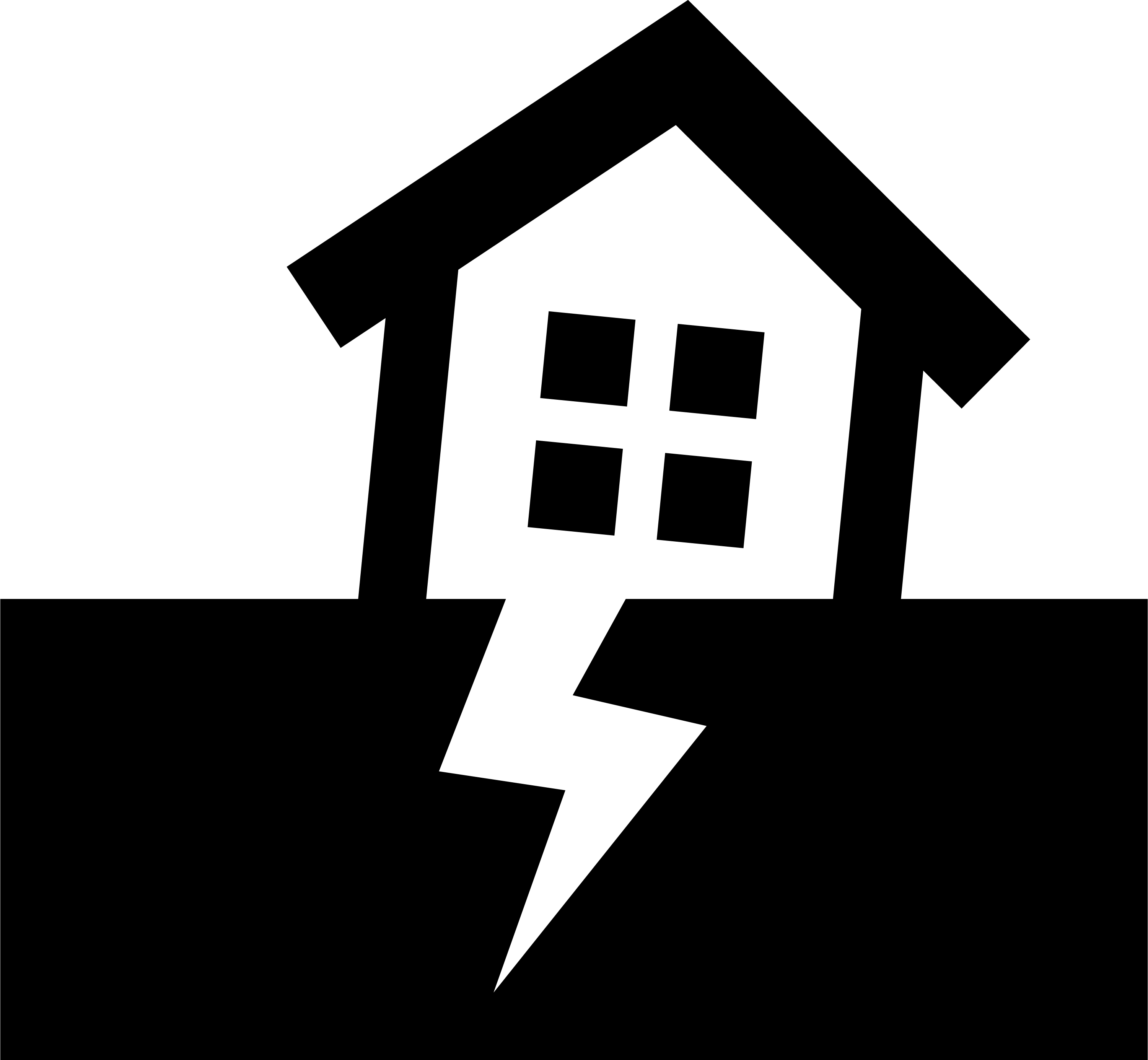 床の傾きのアイコン